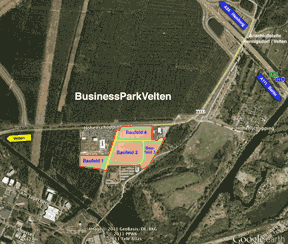 Der BusinessParkVelten - Lageplan